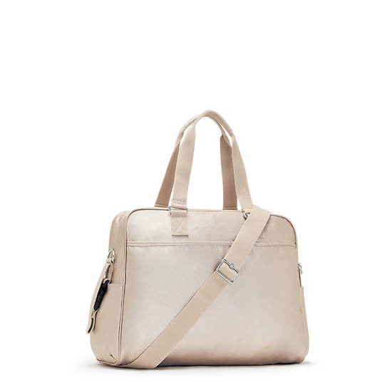 Sacs Kipling Alanna Classiche Metallic Diaper Bag Beige |ZQYZ-16105463