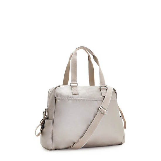 Sacs Kipling Alanna Metallic Diaper Bag Beige |EDKS-84744830