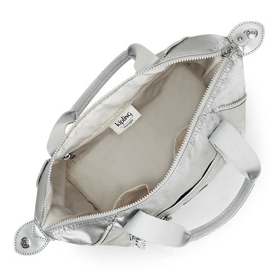 Sacs à Bandoulière Kipling Art Mini Metallic Argent |GANB-27183953