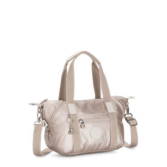 Sacs à Bandoulière Kipling Art Mini Metallic Beige |JSYD-61830044