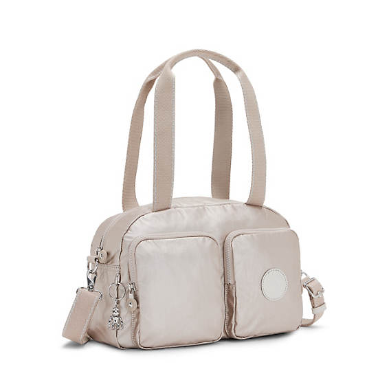 Sacs à Bandoulière Kipling Cool Defea Metallic Beige |TVCB-66763350