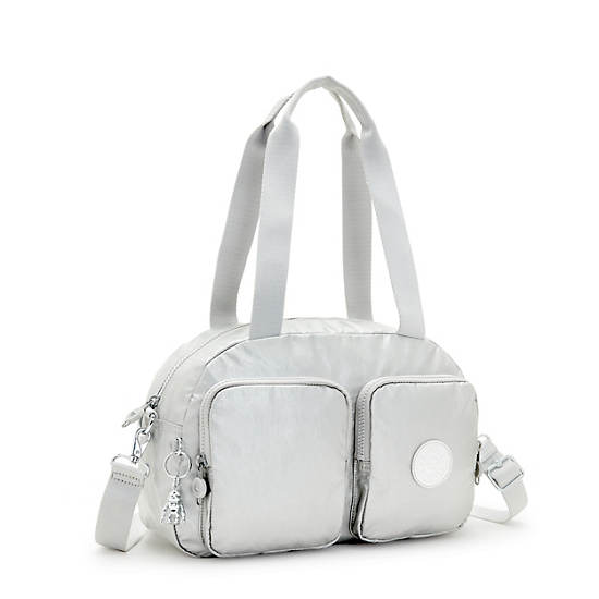 Sacs à Bandoulière Kipling Cool Defea Metallic Argent |MIUJ-15612562