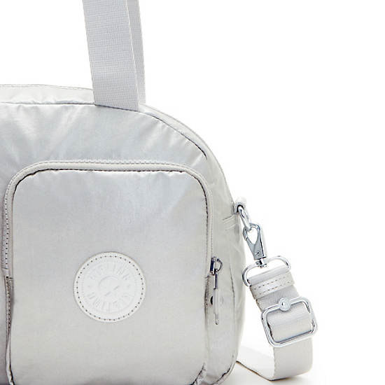 Sacs à Bandoulière Kipling Cool Defea Metallic Argent |MIUJ-15612562