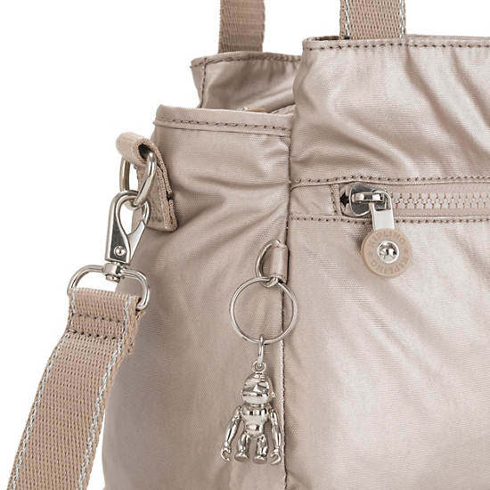 Sacs à Bandoulière Kipling Elysia Metallic Beige |YYSK-35303575