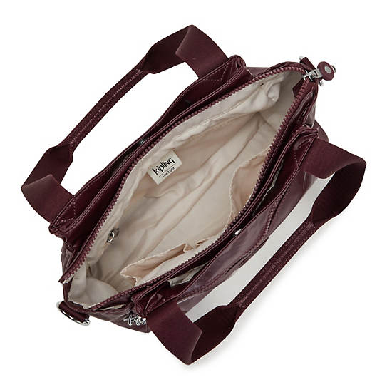 Sacs à Bandoulière Kipling Elysia Metallic Bordeaux |FTNZ-16003565