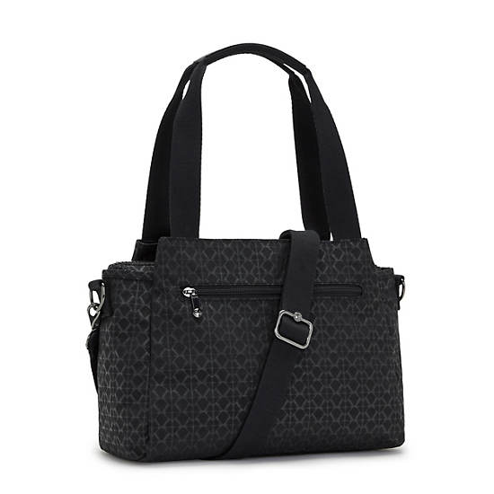 Sacs à Bandoulière Kipling Elysia Printed Noir |TGES-05459118