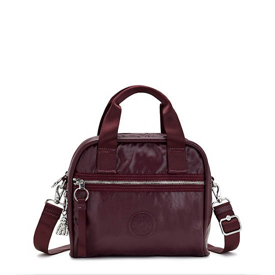 Sacs à Bandoulière Kipling Hadya Metallic Bordeaux |EJNC-32299384