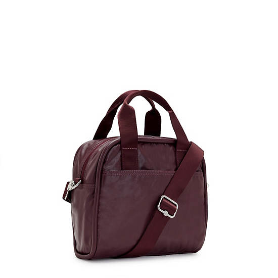 Sacs à Bandoulière Kipling Hadya Metallic Bordeaux |EJNC-32299384