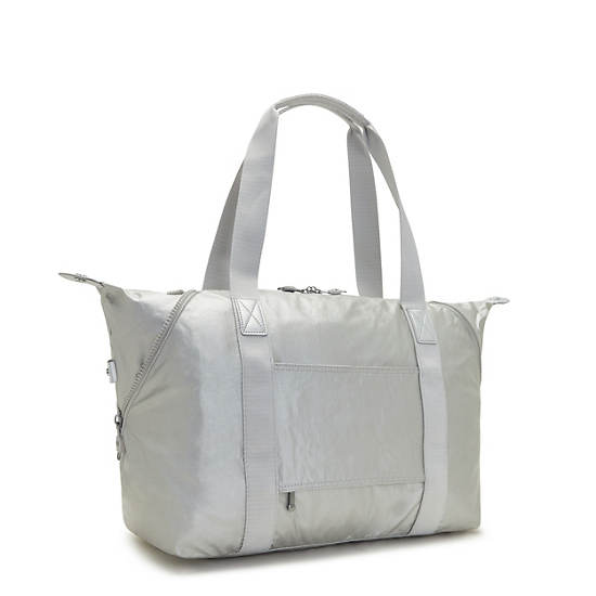 Sacs Fourre Tout Kipling Art Medium Metallic Argent |TZVB-84885679