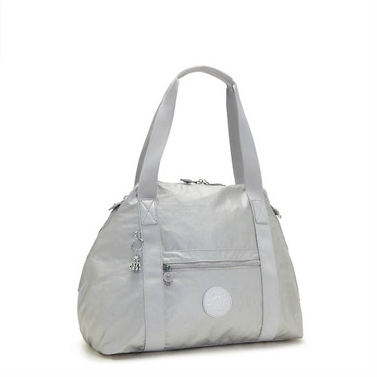 Sacs Fourre Tout Kipling Art Medium Metallic Argent |TZVB-84885679