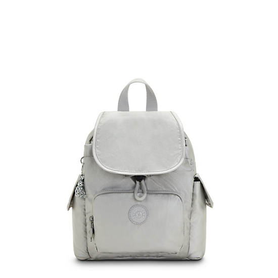 Sacs à Dos Kipling City Pack Mini Classiche Metallic Argent |OCGM-90143025