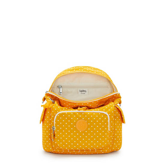 Sacs à Dos Kipling City Pack Mini Printed Jaune |LDDZ-52046896