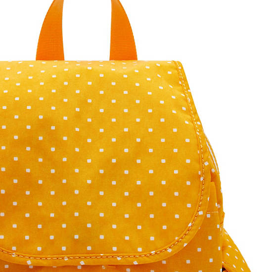 Sacs à Dos Kipling City Pack Mini Printed Jaune |LDDZ-52046896