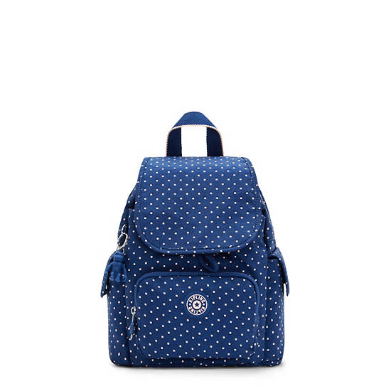 Sacs à Dos Kipling City Pack Mini Printed Bleu |RYLY-07149500