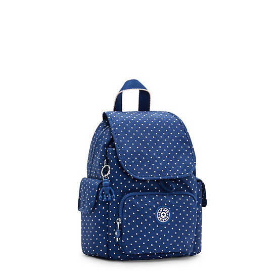 Sacs à Dos Kipling City Pack Mini Printed Bleu |RYLY-07149500