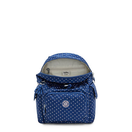 Sacs à Dos Kipling City Pack Mini Printed Bleu |RYLY-07149500