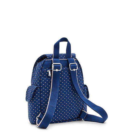 Sacs à Dos Kipling City Pack Mini Printed Bleu |RYLY-07149500