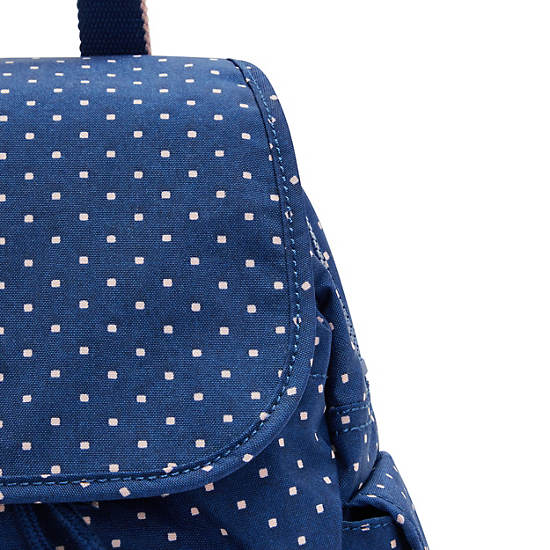 Sacs à Dos Kipling City Pack Mini Printed Bleu |RYLY-07149500