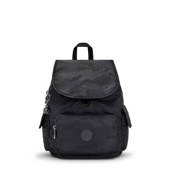 Sacs à Dos Kipling City Pack Small Classiche Noir Camouflage |CAGF-29840090