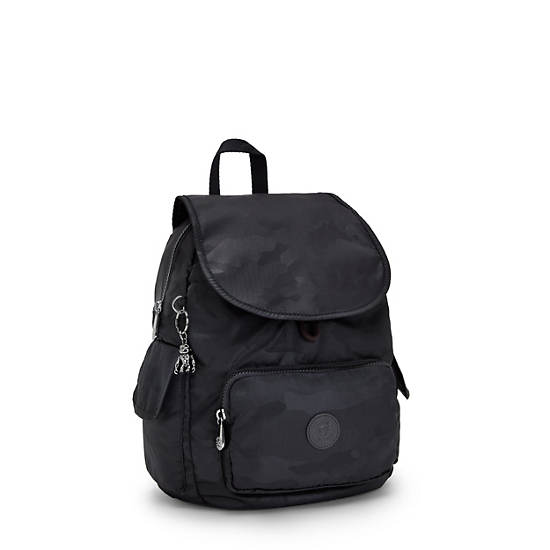 Sacs à Dos Kipling City Pack Small Classiche Noir Camouflage |CAGF-29840090