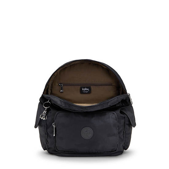 Sacs à Dos Kipling City Pack Small Classiche Noir Camouflage |CAGF-29840090