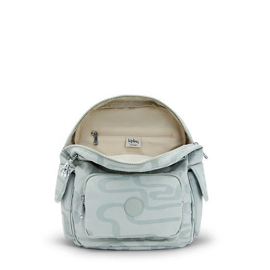 Sacs à Dos Kipling City Pack Small Classiche Printed Turquoise |GCOG-65697563