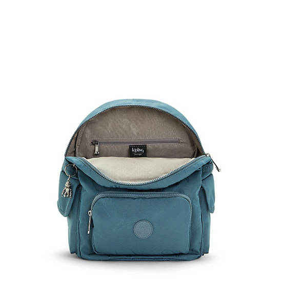 Sacs à Dos Kipling City Pack Small Classiche Printed Bleu Marine Grise |VGTW-92123610