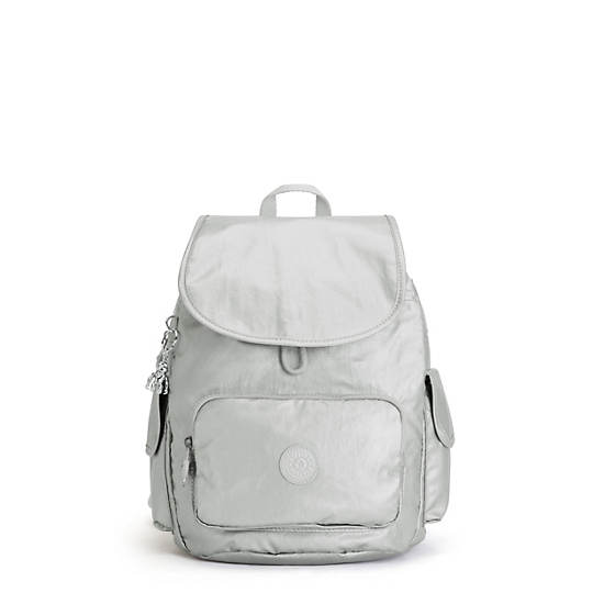 Sacs à Dos Kipling City Pack Small Metallic Argent |AIIQ-71323278