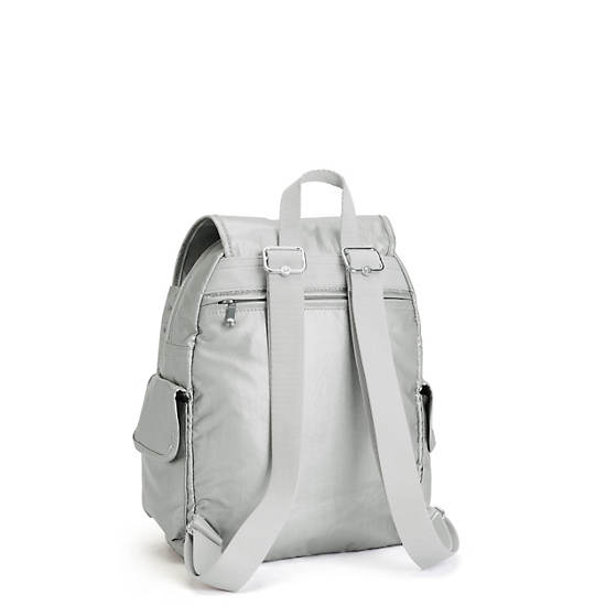 Sacs à Dos Kipling City Pack Small Metallic Argent |AIIQ-71323278