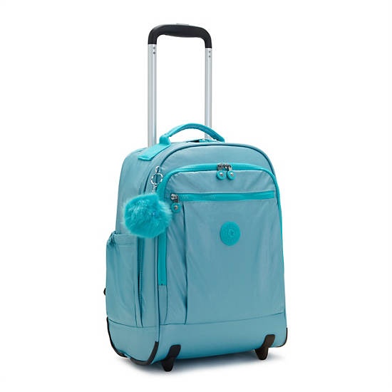 Sacs à Dos Kipling Gaze Large Metallic Rolling Turquoise |QBJS-64970425