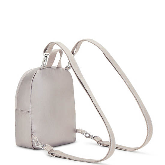 Sacs à Dos Kipling Curtis Compact Metallic Convertible Beige |ROSO-56417291