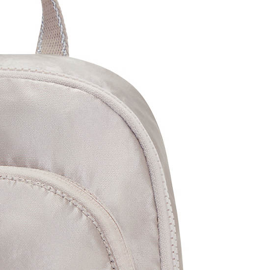 Sacs à Dos Kipling Curtis Compact Metallic Convertible Beige |ROSO-56417291