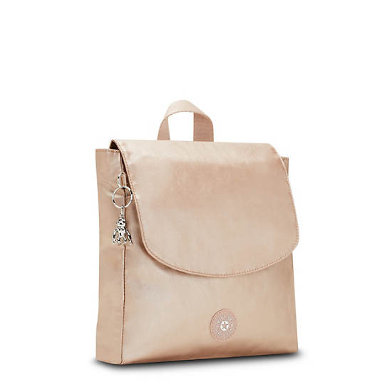 Sacs à Dos Kipling Dannie Metallic Small Doré Beige |MHRB-92851354