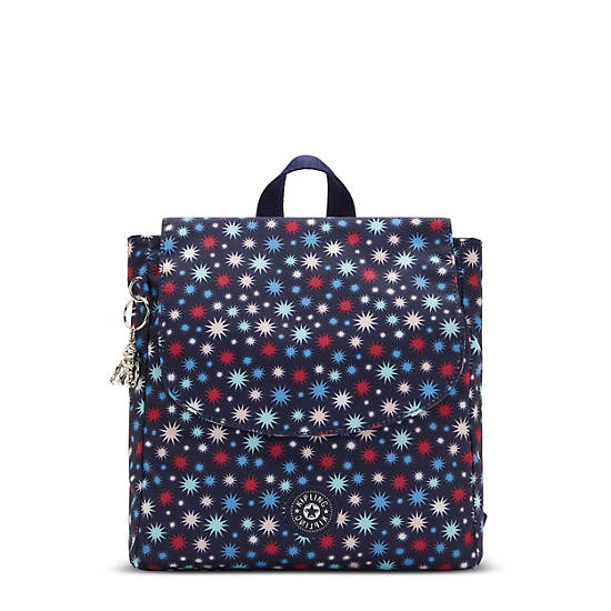 Sacs à Dos Kipling Dannie Printed Small Bleu |TEQJ-21747355