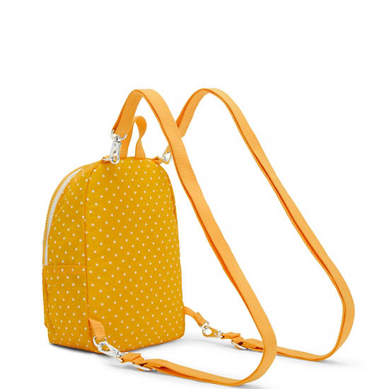 Sacs à Dos Kipling Curtis Compact Printed Convertible Jaune |IUQR-20894852