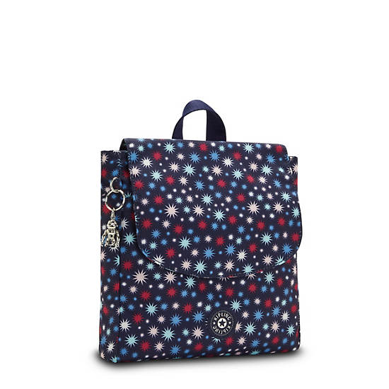 Sacs à Dos Kipling Dannie Printed Small Bleu |TEQJ-21747355