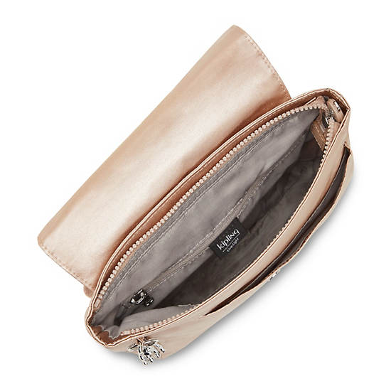 Sacs à Dos Kipling Dannie Metallic Small Doré Beige |MHRB-92851354