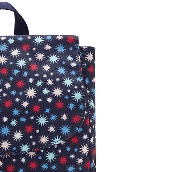 Sacs à Dos Kipling Dannie Printed Small Bleu |TEQJ-21747355