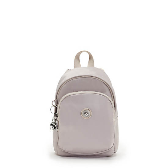 Sacs à Dos Kipling Delia Compact Metallic Convertible Blanche |FZOY-90165285