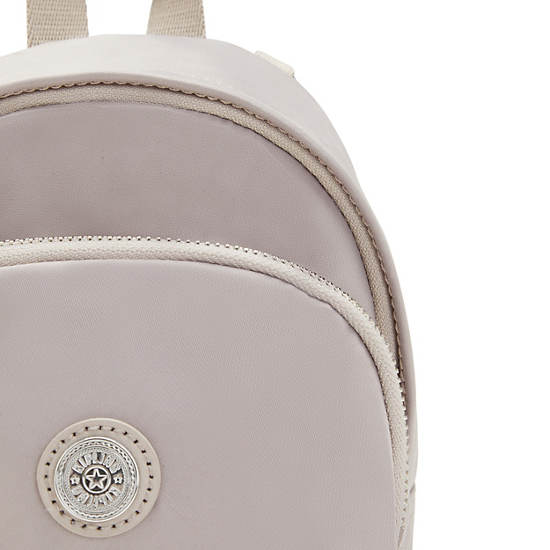 Sacs à Dos Kipling Delia Compact Metallic Convertible Blanche |FZOY-90165285