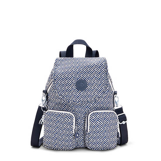 Sacs à Dos Kipling Firefly Up Printed Convertible Grise |UNTU-28400081