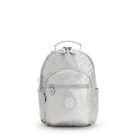 Sacs à Dos Kipling Seoul Small Metallic Tablet Argent |ZAKV-49500664