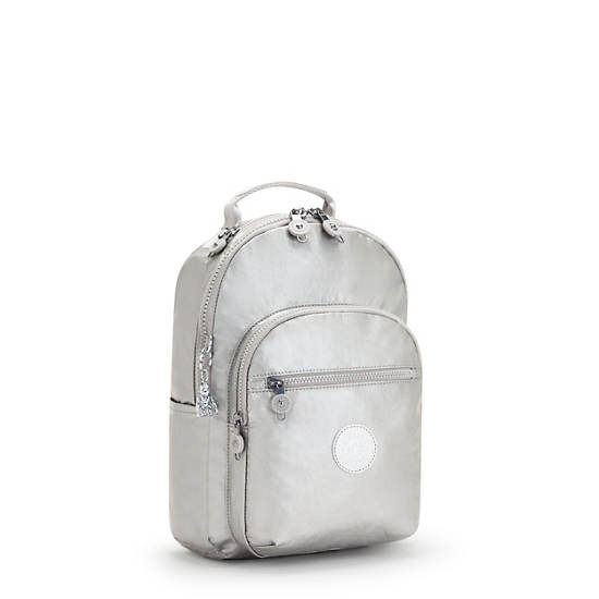 Sacs à Dos Kipling Seoul Small Metallic Tablet Argent |ZAKV-49500664