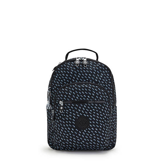 Sacs à Dos Kipling Seoul Small Printed Tablet Noir |ZQMO-48872287