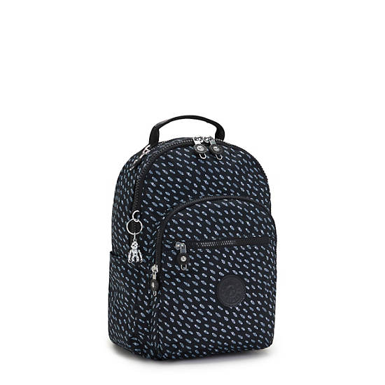 Sacs à Dos Kipling Seoul Small Printed Tablet Noir |ZQMO-48872287