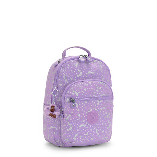 Sacs à Dos Kipling Seoul Small Printed Tablet Violette |UJCK-59192191