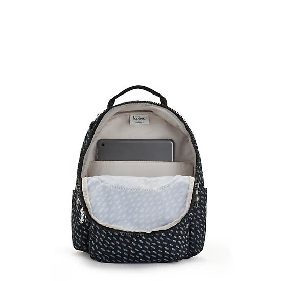 Sacs à Dos Kipling Seoul Small Printed Tablet Noir |ZQMO-48872287