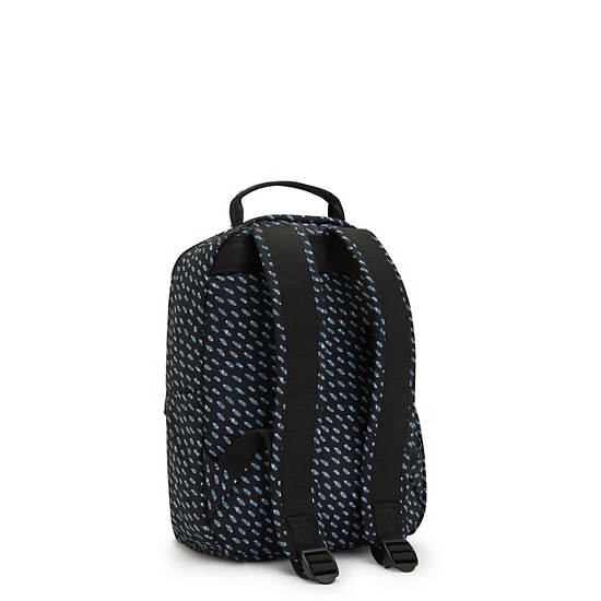 Sacs à Dos Kipling Seoul Small Printed Tablet Noir |ZQMO-48872287