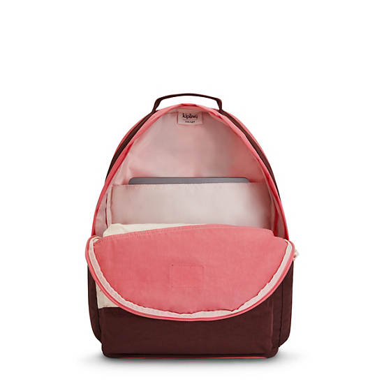 Sac Ordinateur Portable Kipling Damien Large Backpack Rose |UTML-98170039