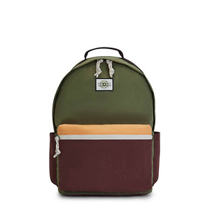 Sac Ordinateur Portable Kipling Damien Large Backpack Vert Olive |RKJO-31151117